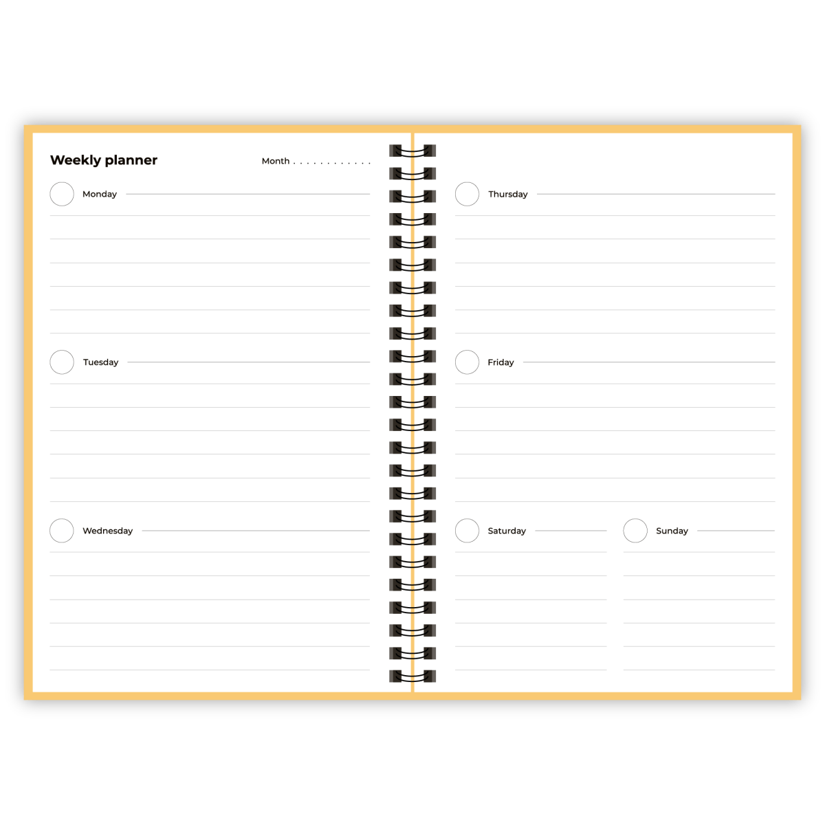 Uitwisbaar notitieboek A5 - geel - Notitieboek - The Perfect Desk