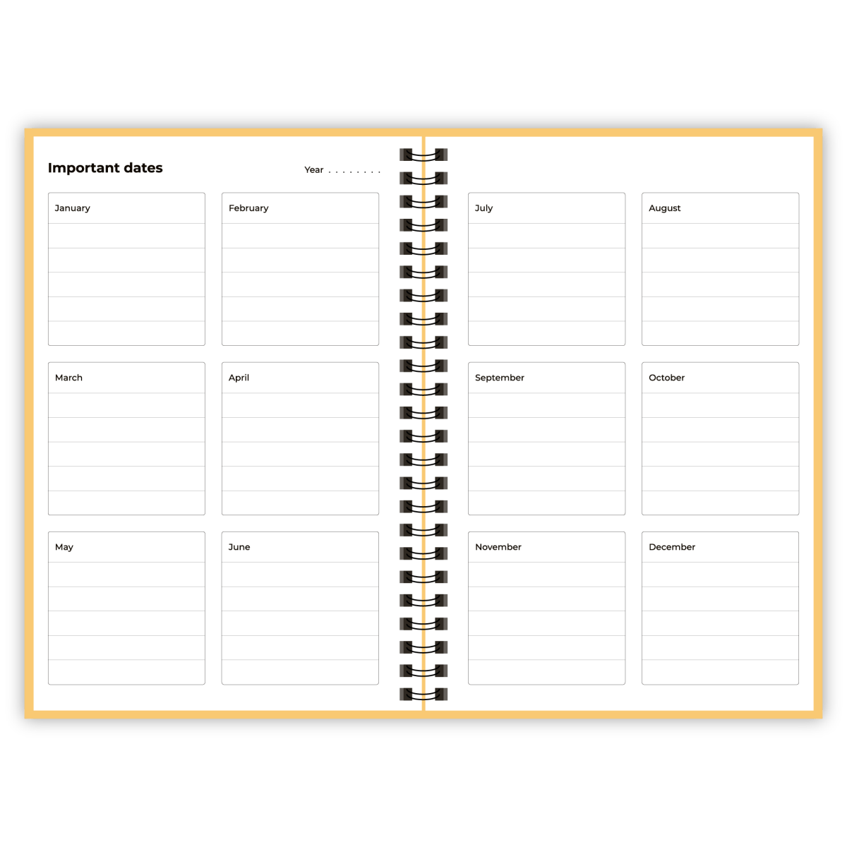 Uitwisbaar notitieboek A5 - geel - Notitieboek - The Perfect Desk