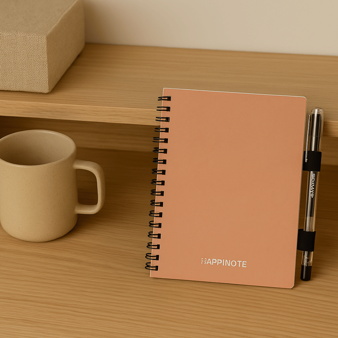 Uitwisbaar notitieboek A5 - roze - Notitieboek - The Perfect Desk