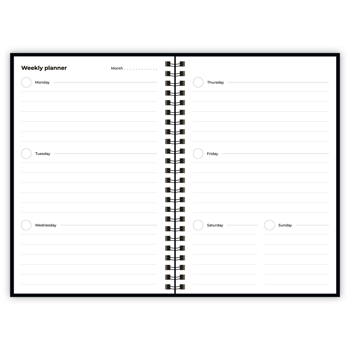 Uitwisbaar notitieboek A5 - zwart - Notitieboek - The Perfect Desk