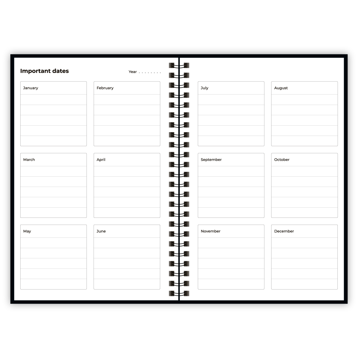 Uitwisbaar notitieboek A5 - zwart - Notitieboek - The Perfect Desk