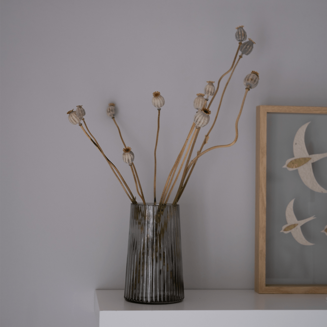 Vaas - geribbeld glas - Kantooraccessoires - The Perfect Desk