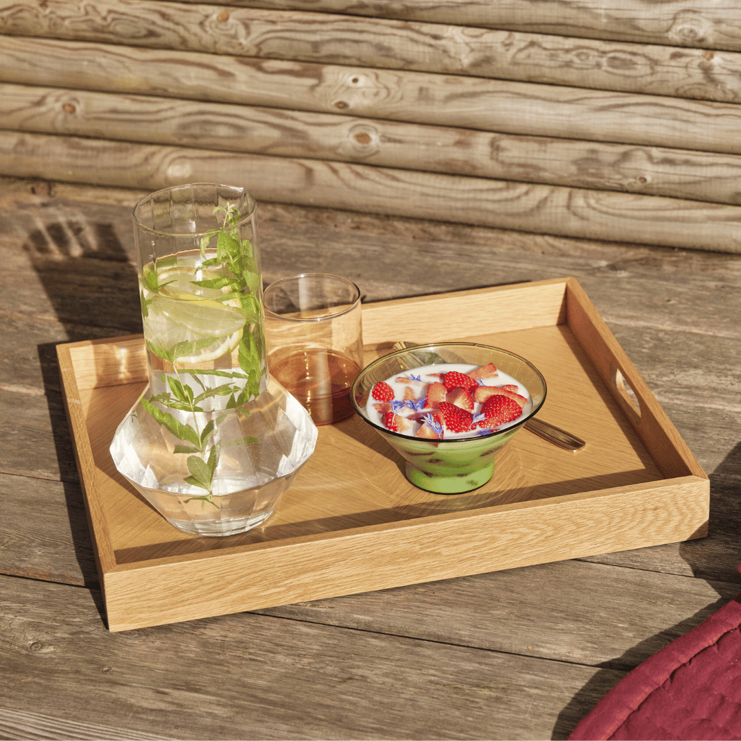 Waterkaraf met bijpassende glazen - Aster Jug Clear + glasses - glaswerk - The Perfect Desk